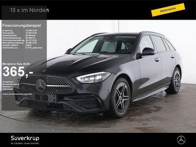 Schwarz Gebraucht 2024 Mercedes C300e AMG Limousine | 46.300 € (Fairer Preis)