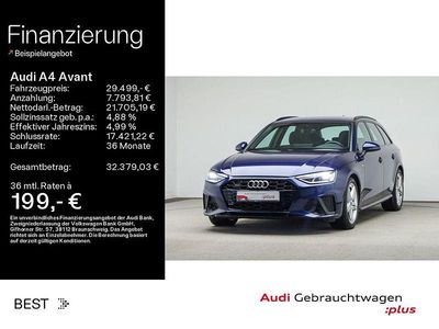 Gebraucht Audi A4 S-Line 204 PS (150 kW) 2023 Navarrablau metallic Kombi