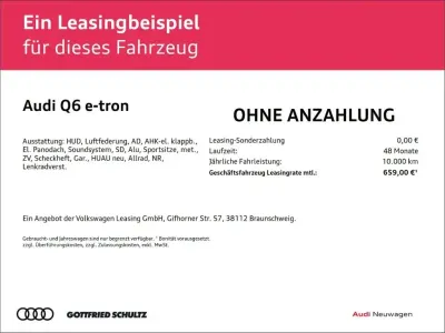 Neu Audi Q6 e-tron Business 284 kW (387 PS) 2026 Grau SUV