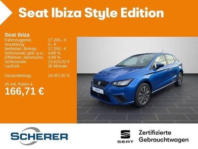 Gebraucht Seat Ibiza Style 116 PS (85 kW) 2024 Sapphire blau metallic (metallic) Limousine