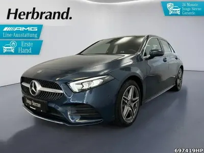 Brugt Mercedes A250 AMG 218 HK (160 kW) 2022 Blå Hatchback