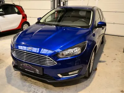 Brugt Ford Focus Titanium 125 HK (91 kW) 2017 Blå Stationcar