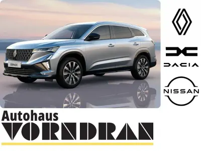 Neu Renault Espace Iconic 200 PS (147 kW) 2025 Blackpearl schwarz metallic Van / Kleinbus