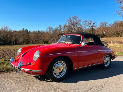 Occasion Porsche 356 75 ch (55 kW) 1965 Rouge Cabriolet