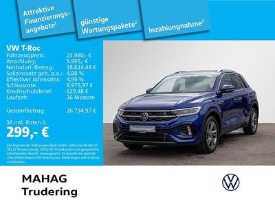 Gebraucht VW T-Roc R-line 110 PS (80 kW) 2024 Blau SUV