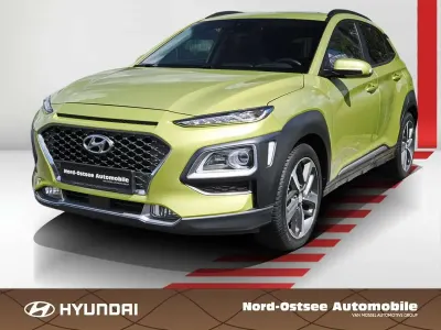 Gebraucht Hyundai Kona Premium 177 PS (130 kW) 2019 Gelb SUV