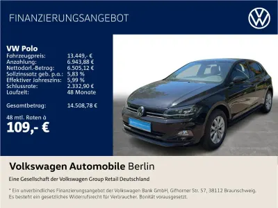 Gebraucht VW Polo Active 95 PS (69 kW) 2021 Schwarz Kleinwagen