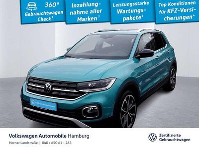 Gebraucht VW T-Cross Style 110 PS (80 kW) 2022 Makenatürkis metallic (metallic) SUV