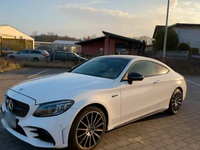 Brugt Mercedes C400 333 HK (244 kW) 2018 Hvid Coupe