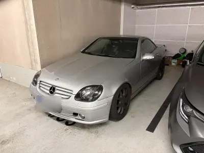 Gebraucht Mercedes SLK200 163 PS (119 kW) 2001 Silber Cabrio