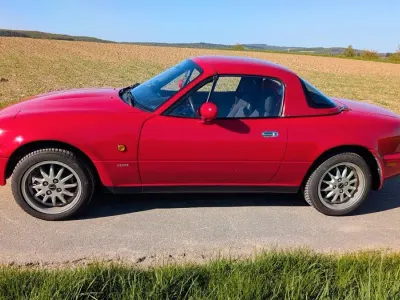 Brugt Mazda MX5 90 HK (66 kW) 1997 Rød Cabriolet