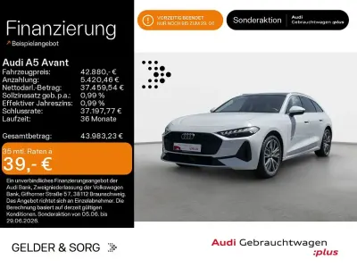 Gebraucht Audi A5 Sport 204 PS (150 kW) 2025 Gletscherweiß metallic Kombi