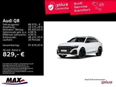 Gebraucht Audi Q8 S-Line 394 PS (289 kW) 2025 Gletscherweiß metallic SUV