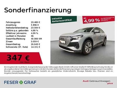 Florettsilber metallic Gebraucht 2022 Audi Q4 Sportback e-tron Ambiente SUV | 29.480 € (Superpreis)