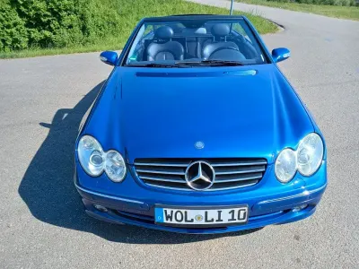 Brugt Mercedes CLK320 Avantgarde 218 HK (160 kW) 2005 Blå Cabriolet