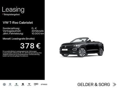 Usata VW T-Roc Cabriolet R-line 150 CV (110 kW) 2022 Nero Cabrio