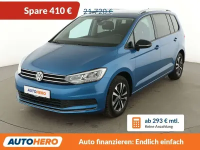Gebraucht VW Touran IQ Drive 150 PS (110 kW) 2020 Blau Van / Kleinbus