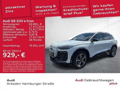 Gebraucht Audi Q6 e-tron Performance 225 kW (306 PS) 2025 Gletscherweiß metallic SUV