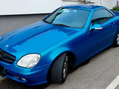 Gebraucht Mercedes SLK320 218 PS (160 kW) 1999 Blau Cabrio