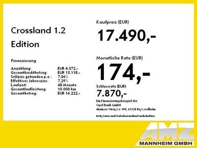 gebraucht Opel Crossland 1.2 Turbo S/S Edition SpurH*LED*PDC