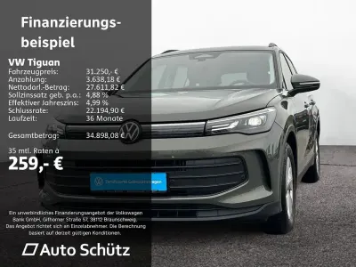 Gebraucht VW Tiguan Basis 131 PS (96 kW) 2024 Grün SUV