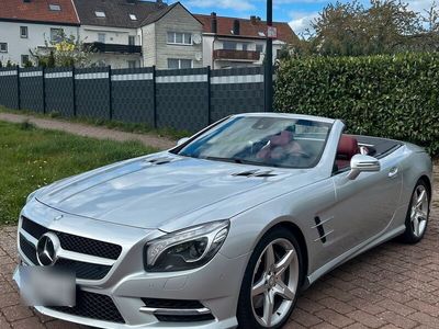 gebraucht Mercedes SL500 AMG Silber/Rot