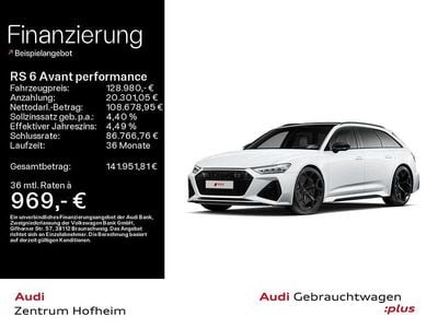Gebraucht Audi RS6 Performance 630 PS (463 kW) 2025 Weiß Kombi