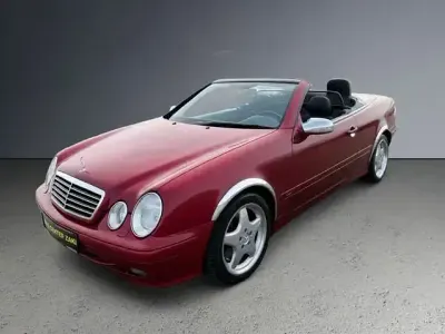 Brugt Mercedes CLK320 Avantgarde 218 HK (160 kW) 2001 Rød Cabriolet