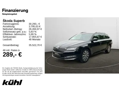 Gebraucht Skoda Superb Style 150 PS (110 kW) 2023 Schwarzmagic perleffekt Kombi