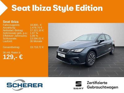 Gebraucht Seat Ibiza Style 116 PS (85 kW) 2024 Grau Kleinwagen