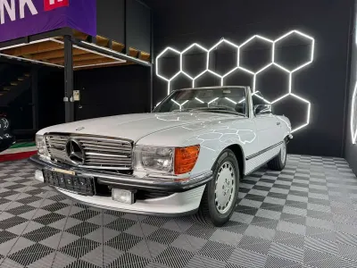 Gebraucht Mercedes SL500 223 PS (164 kW) 1987 Weiß Cabrio