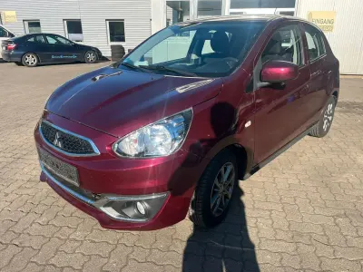 Brugt Mitsubishi Space Star Edition 71 HK (52 kW) 2018 Rød Hatchback