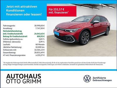 Gebraucht VW Golf Alltrack 200 PS (147 kW) 2022 Kings red metallic (metallic) Kombi