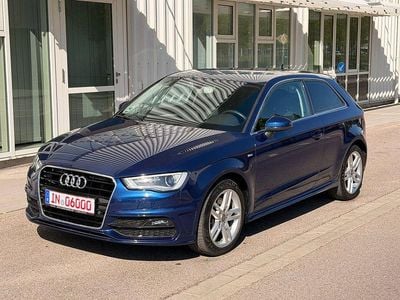 Begagnad Audi A3 S-Line 179 HK (131 kW) 2014 Blå Halvkombi