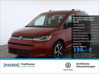 Neu VW Caddy Goal 102 PS (75 kW) 2025 Rot Van / Kleinbus