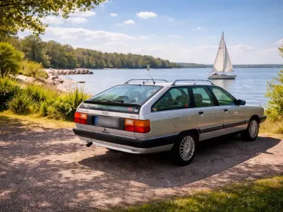Gebraucht Audi 100 112 PS (82 kW) 1990 Silber Kombi