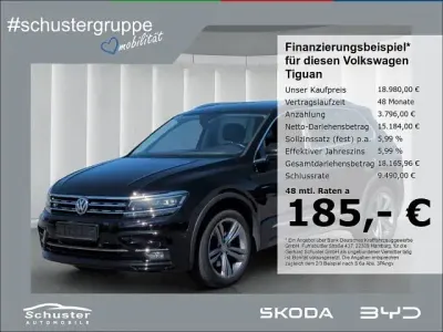 Gebraucht VW Tiguan R-line 190 PS (139 kW) 2019 Deep black perleffekt SUV