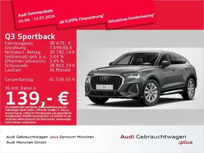 Gebraucht Audi Q3 Sportback Ambiente 150 PS (110 kW) 2025 Chronosgrau metallic SUV