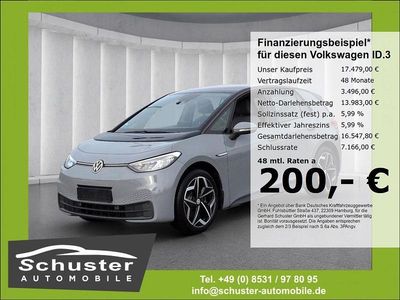 Mondsteingrau Gebraucht 2021 VW ID.3 Pure Kleinwagen | 17.479 € (Fairer Preis)