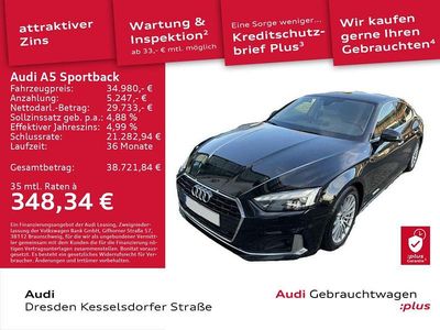 Mythosschwarz metallic Gebraucht 2022 Audi A5 Sportback Advanced Plus Kleinwagen | 34.980 € (Etwas zu teuer)