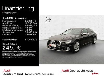 Brillantschwarz Gebraucht 2024 Audi S6 Basis Limousine | 55.890 € (Fairer Preis)