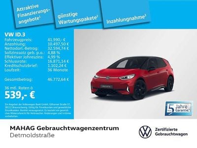 Gebraucht VW ID.3 GTX 239 kW (326 PS) 2025 Kings red metallic/schwarz Kleinwagen