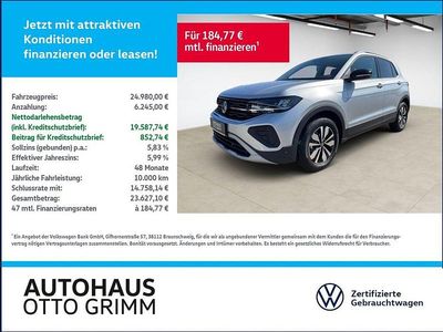 Gebraucht VW T-Cross Goal 116 PS (85 kW) 2025 Reflexsilber metallic SUV