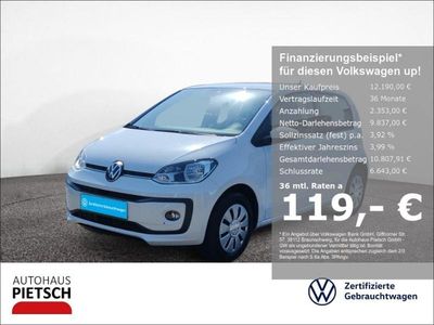 Gebraucht VW up! Move 65 PS (47 kW) 2022 Weiss Kleinwagen