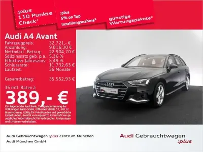 Gebraucht Audi A4 Advanced Plus 204 PS (150 kW) 2023 Brillantschwarz Kombi