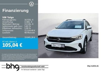 Gebraucht VW Taigo Life 110 PS (80 kW) 2023 Weiß SUV