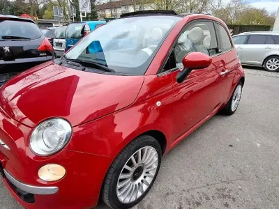 Używany Fiat 500C Lounge 69 KM (50 kW) 2009 Czerwony Kabriolet