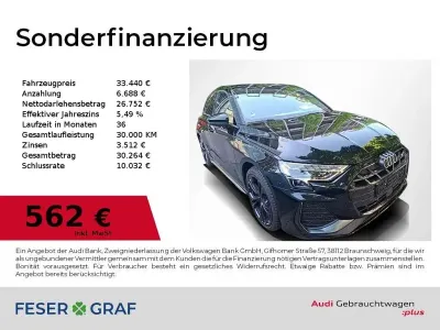 Gebraucht Audi A3 S-Line 150 PS (110 kW) 2025 Mythosschwarz metallic Limousine