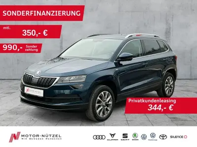 Brugt Skoda Karoq Clever 150 HK (110 kW) 2021 Blå SUV