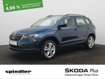 Lavablau metallic Gebraucht 2021 Skoda Karoq Style SUV | 25.680 € (Etwas zu teuer)